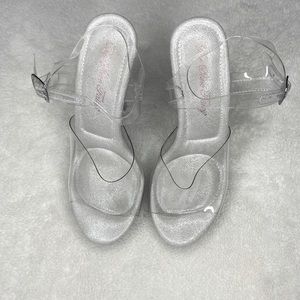 TSF The Shoe Fairy clear competition heels